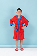 Özdilek Spiderman Red Nakışlı Lisanslı Kapüşonlu Çocuk Bornozu 11/12 Yaş