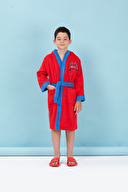 Özdilek Cars Go Nakışlı Disney Lisanslı Kapüşonlu Çocuk Bornozu 5/6 Yaş