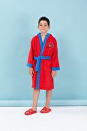 Özdilek Cars Go Nakışlı Disney Lisanslı Kapüşonlu Çocuk Bornozu 5/6 Yaş