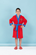 Özdilek Cars Go Nakışlı Disney Lisanslı Kapüşonlu Çocuk Bornozu 7/8 Yaş