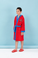 Özdilek Cars Go Nakışlı Disney Lisanslı Kapüşonlu Çocuk Bornozu 11/12 Yaş