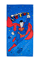 Özdilek Superman Star Lisanslı Kadife Plaj Havlusu 60x120 cm
