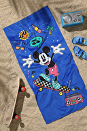 Özdilek Mickey Mouse Summer Disney Lisanslı Kadife Plaj Havlusu 60x120 cm