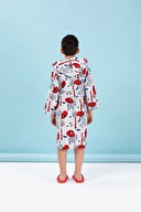 Özdilek Spiderman Wall Lisanslı Kapüşonlu Çocuk Bornozu 7/8 Yaş