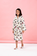 Özdilek Minnie Mouse Colours Disney Lisanslı Kapüşonlu Çocuk Bornozu 7/8 Yaş