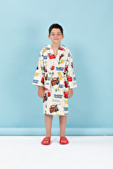 Özdilek Cars Springs Disney Lisanslı Kapüşonlu Çocuk Bornozu 5/6 Yaş