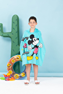 Özdilek Mickey Mouse Beach Disney Lisanslı Kadife Çocuk Panço 4/9 Yaş