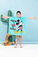 Özdilek Mickey Mouse Beach Disney Lisanslı Kadife Çocuk Panço 4/9 Yaş
