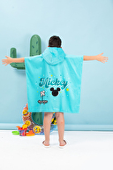 Özdilek Mickey Mouse Beach Disney Lisanslı Kadife Çocuk Panço 4/9 Yaş