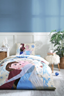 Özdilek Frozen Winter Tek Kişilik Disney Lisanslı Lastikli Çarşaf Çocuk Nevresim Takımı