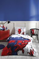 Özdilek Spiderman Blue Tek Kişilik Lisanslı Lastikli Çarşaf Çocuk Nevresim Takımı