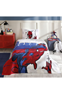 Özdilek Spiderman Tek Kişilik Lisanslı Lastikli Çarşaf Çocuk Pike Takımı