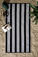Özdilek Cannes Stripe Kadife Plaj Havlusu 86x162 cm