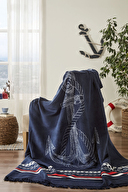 Özdilek Navy Tek Kişilik Pamuklu Battaniye 150x200 cm