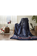 Özdilek Navy Tek Kişilik Pamuklu Battaniye 150x200 cm