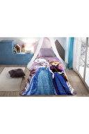 Özdilek Frozen Winter Disney Lisanslı Tek Kişilik Çocuk Battaniyesi 155x215 cm