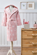 Özdilek Peace Birds Kapüşonlu Peştamal Çocuk Bornozu 15 Yaş