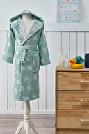 Özdilek Peace Birds Kapüşonlu Peştamal Çocuk Bornozu 7/8 Yaş