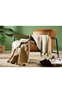 Özdilek Colourist Ponponlu Tek Kişilik Çift Taraflı Pamuklu Battaniye 150x200 cm