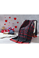 Özdilek Gleam Love Çift Kişilik Pamuklu Battaniye 180x220 cm