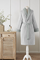 Sadem Organik Plaid Şal Yaka Bornoz