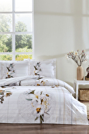 Özdilek Lirio Çift Kişilik Lastikli Çarşaf Nevresim Takımı