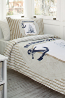 Özdilek Marine Lover Tek Kişilik Lastikli Çarşaf Nevresim Takımı