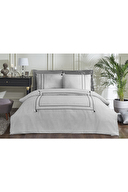 Sadem Organik Neutral King Size Saten Nevresim Takımı