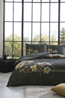 Özdilek Golden Lily Çift Kişilik Soft Life Saten Nevresim Takımı