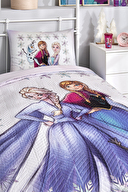 Özdilek Frozen Forsted Tek Kişilik Disney Lisanslı Lastikli Çarşaf Kapitone Çocuk Nevresim Takımı
