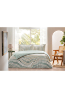 Özdilek Natural Marble Çift Kişilik Lastikli Çarşaf Nevresim Takımı