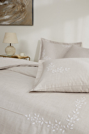 Özdilek Daniela Çift Kişilik Nakışlı Saten Nevresim Takımı