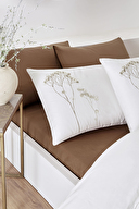 Özdilek Elisa Çift Kişilik Nakışlı Saten Nevresim Takımı