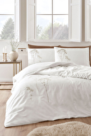 Özdilek Elisa King Size Nakışlı Saten Nevresim Takımı