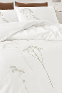 Özdilek Elisa King Size Nakışlı Saten Nevresim Takımı