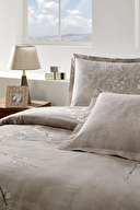 Özdilek White Sakura King Size Lastikli Çarşaf Nevresim Takımı