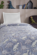 Özdilek Dinosaur Glow In The Dark Tek Kişilik Battaniye 150x220 cm