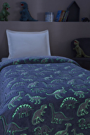 Özdilek Dinosaur Glow In The Dark Tek Kişilik Battaniye 150x220 cm