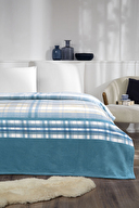 Özdilek Blu Madras Çift Kişilik Soft Battaniye 200x220 cm
