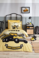 Özdilek Construction Tek Kişilik Lastikli Çarşaf Nevresim Takımı