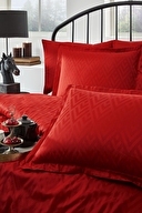 Özdilek Geometrik Çift Kişilik Jakarlı Saten Nevresim Takımı