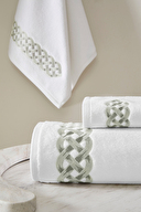 Cottons & Clouds Wicker Nakışlı El ve Yüz Havlusu 50 x 100 cm