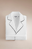 Cottons & Clouds Pure Ceket Yaka Bornoz