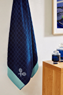 Cottons & Clouds Tennis Nakışlı Kadife Banyo Havlusu 90 x 170 cm