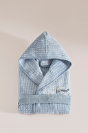 Cottons & Clouds Plane Nakışlı Kapüşonlu Çocuk Bornozu 7 / 8 Yaş