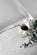 Özdilek Geometrik Çift Kişilik Jakarlı Saten Nevresim Takımı