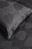 Özdilek Yaprak Çift Kişilik Jakarlı Saten Nevresim Takımı