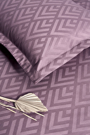 Özdilek Geometrik Çift Kişilik Jakarlı Saten Nevresim Takımı