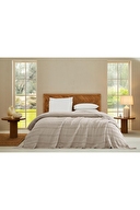 Cottons & Clouds Striped Waffle Throw Örtü 140 x 200 cm