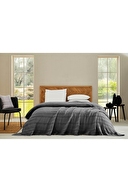 Cottons & Clouds Striped Waffle Throw Örtü 140 x 200 cm